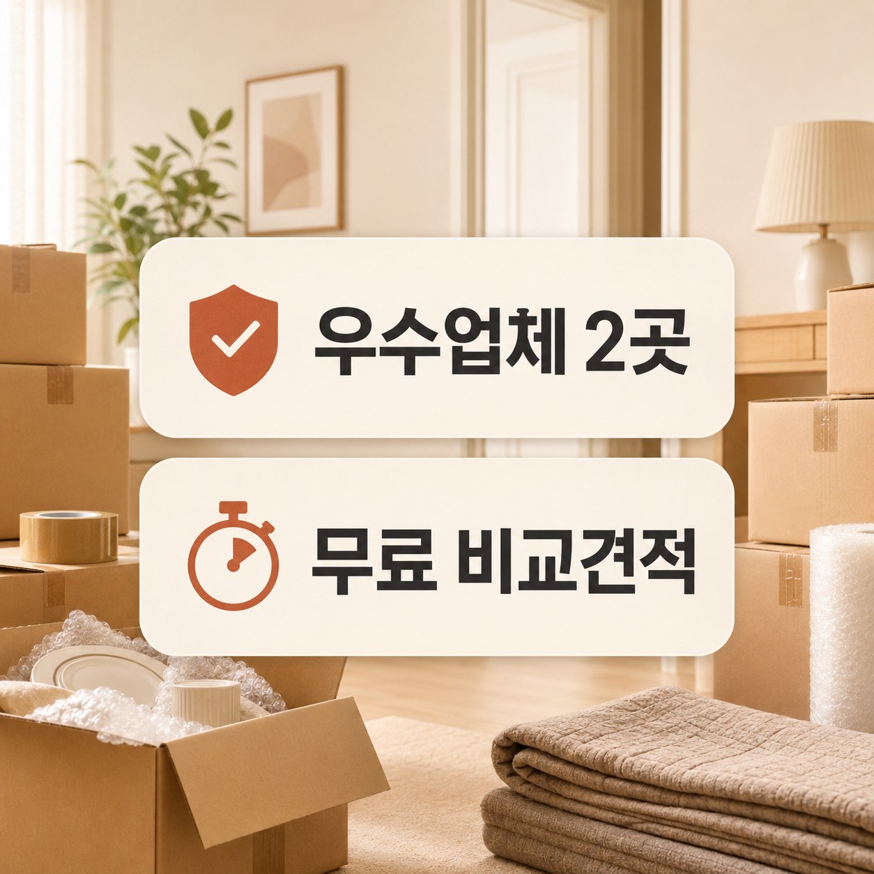 안양 포장이사 견적 비교 추천 업체 2곳